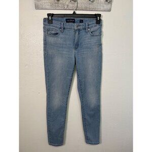 Lucky Brand Ava Skinny Jeans Women 6/28 Mid Rise Stretch Light Wash Denim